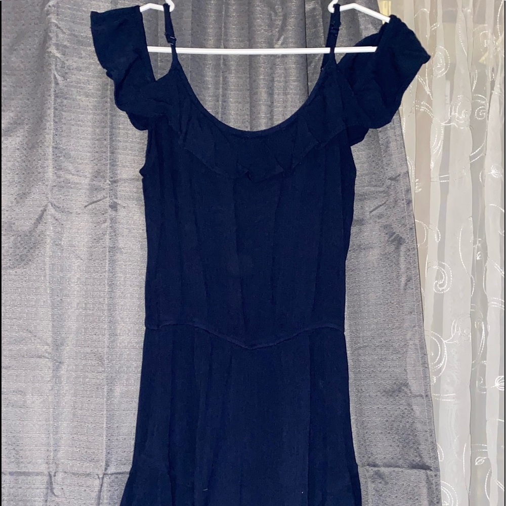 Navy blue romper adorable on